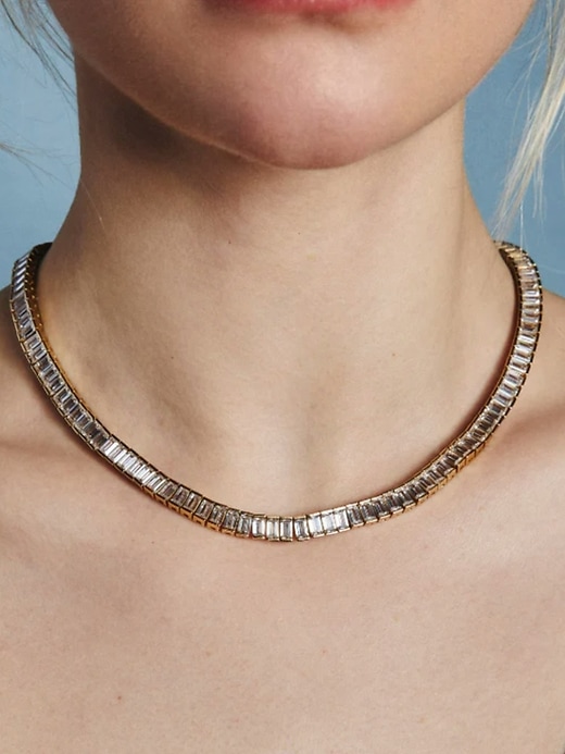 collier de tennis hart baguette