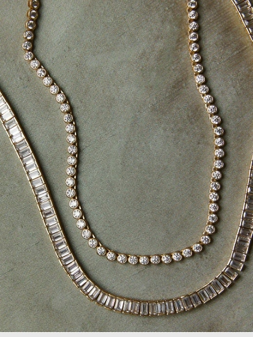 collier de tennis hart baguette