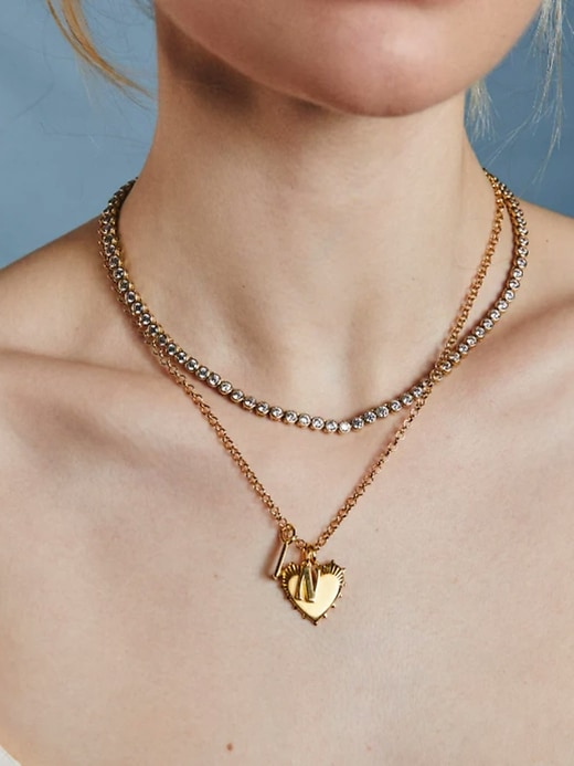 collier de tennis hart à lunette