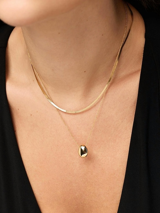 collier ana luisa en or avec mini galets