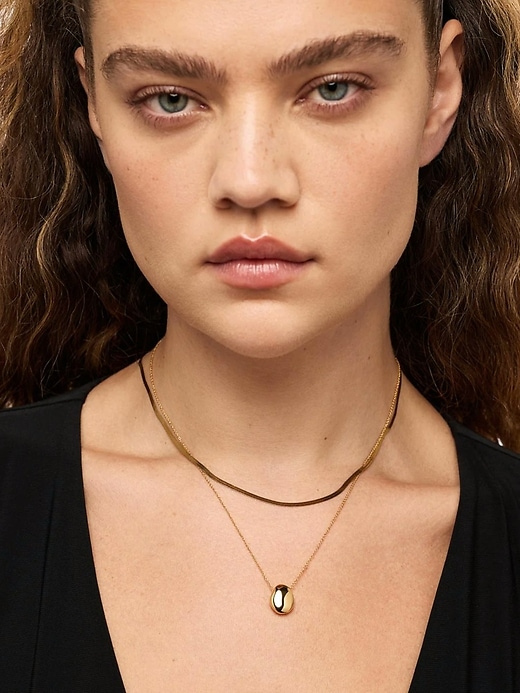 collier ana luisa en or avec mini galets