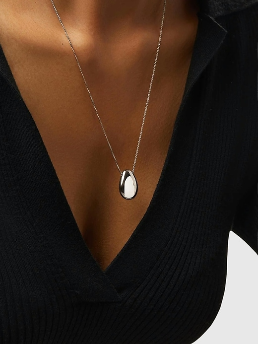 collier ana luisa en argent avec mini galets
