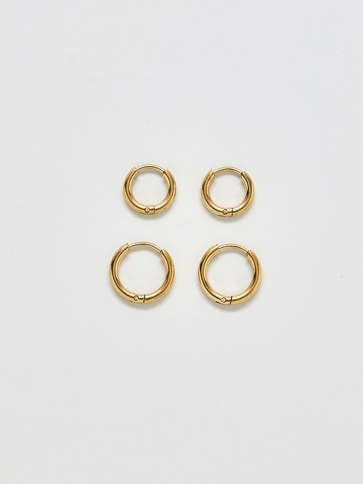 boucles doreilles créoles admiral row lot de 2
