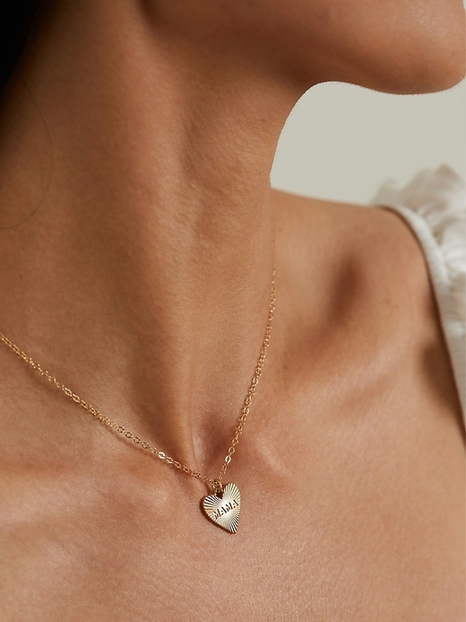collier hart dainty heart mama