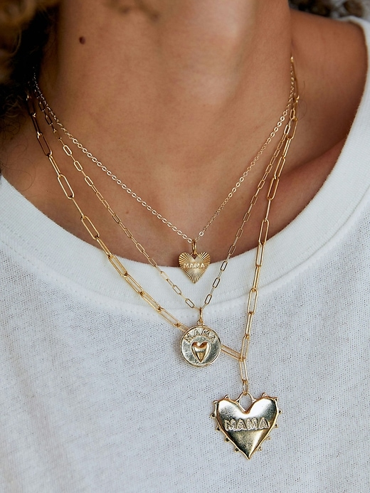collier hart dainty heart mama
