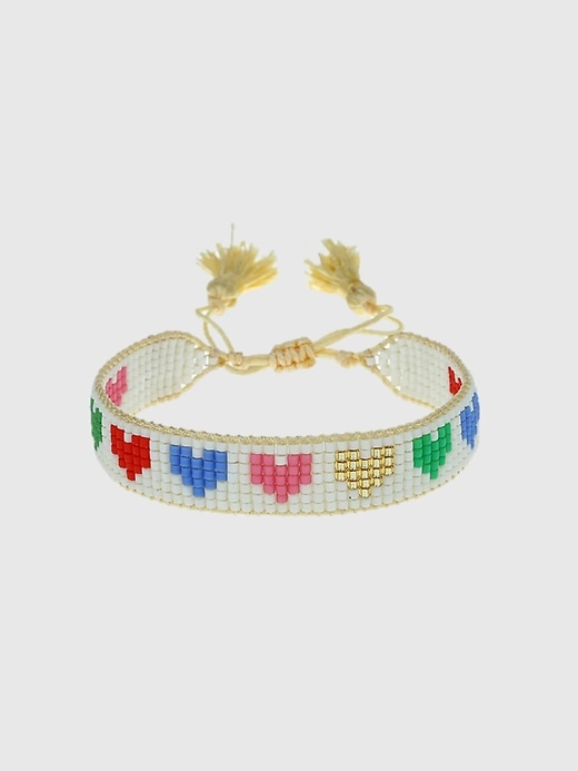 bracelet hart cœurs arc-en-ciel