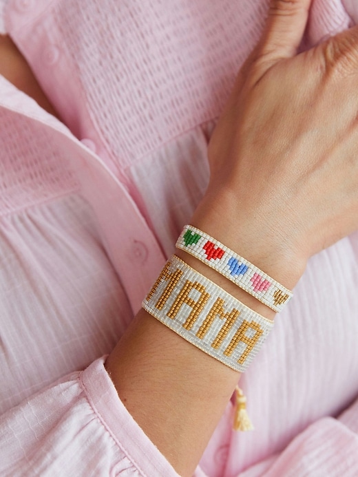 bracelet hart cœurs arc-en-ciel