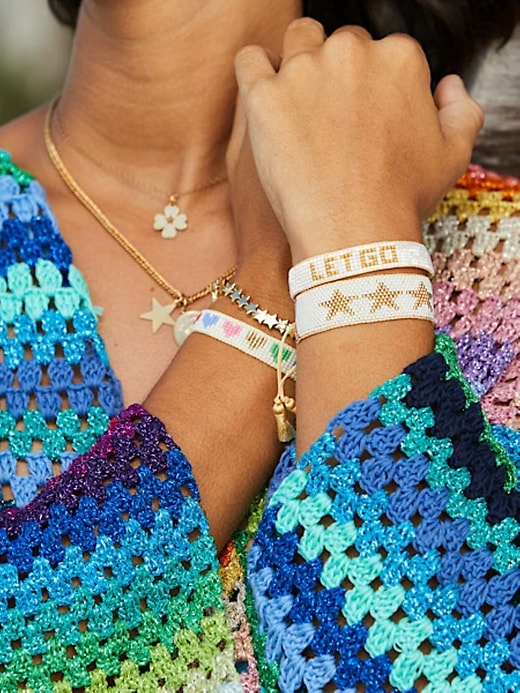bracelet hart cœurs arc-en-ciel