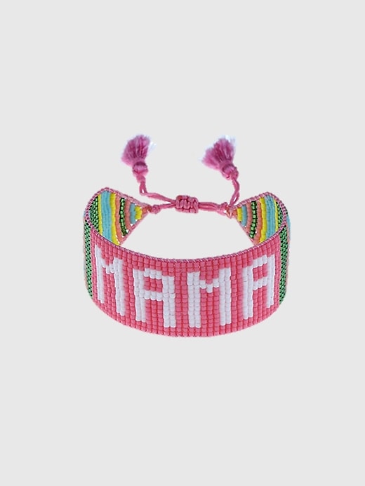 bracelet hart pink mama