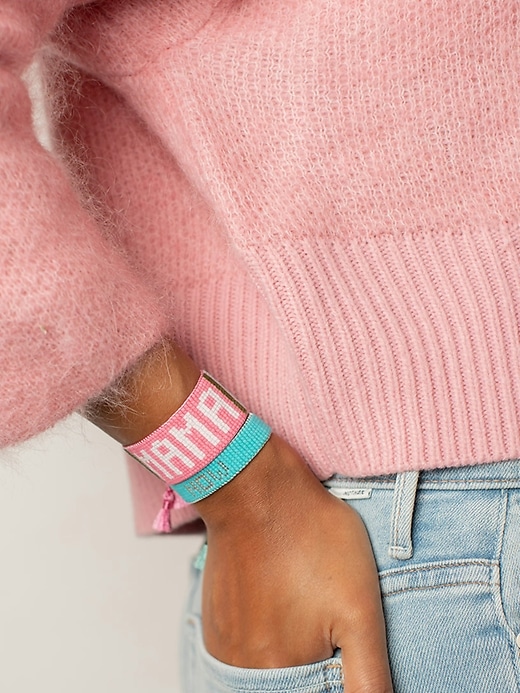 bracelet hart pink mama