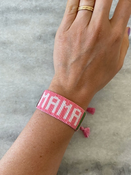 bracelet hart pink mama