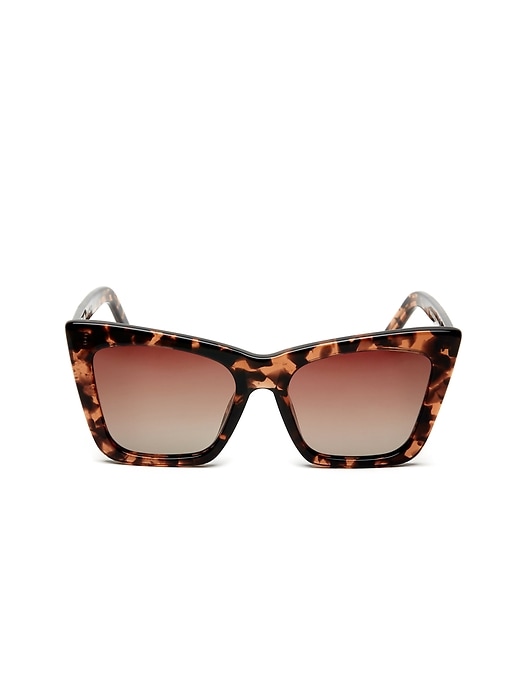 lunettes de soleil œil-de-chat surdimensionnées