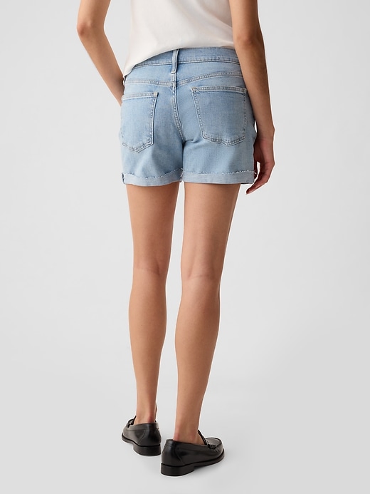 short en jean taille mi-haute 5 pouces style girlfriend