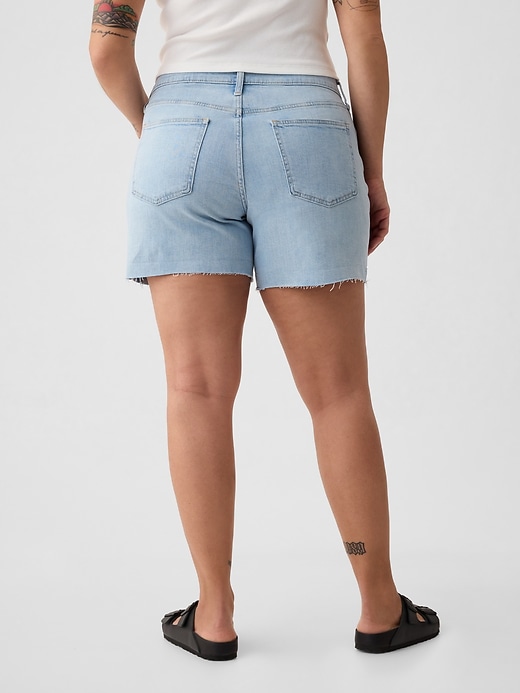 short en jean taille mi-haute 5 pouces style girlfriend