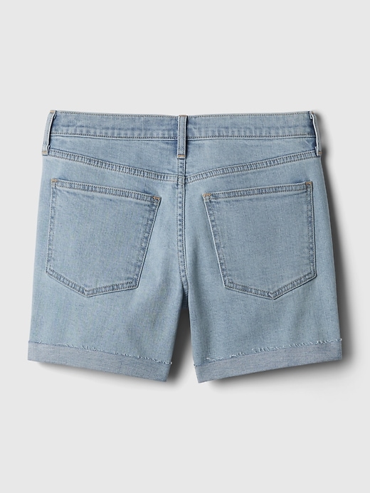 short en jean taille mi-haute 5 pouces style girlfriend