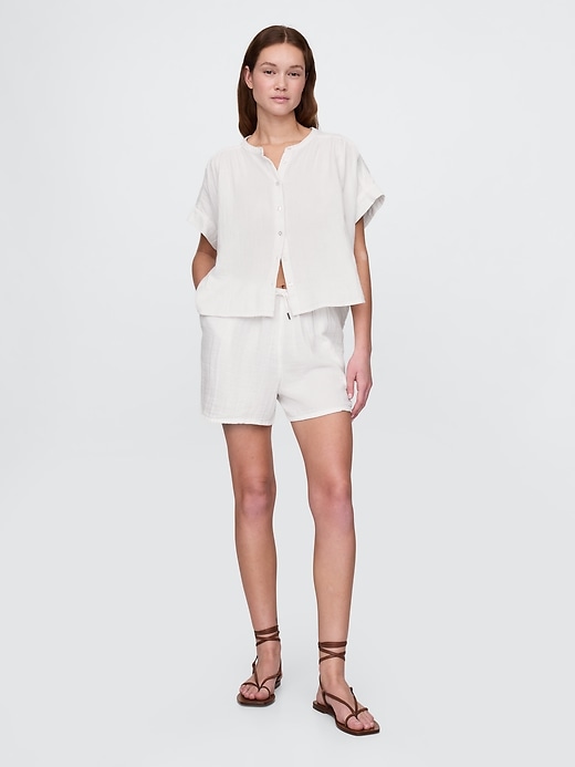 short facile en gaze de coton