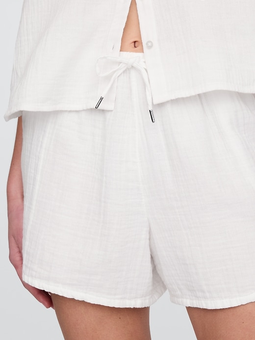 short facile en gaze de coton