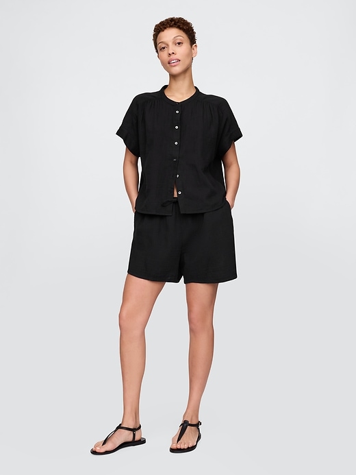 short facile en gaze de coton