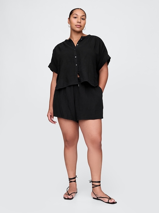 short facile en gaze de coton