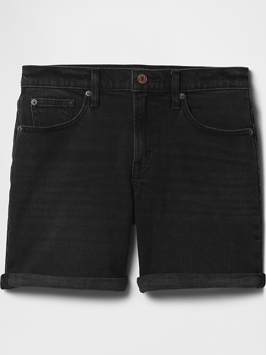 short en jean taille mi-haute 5 pouces style girlfriend