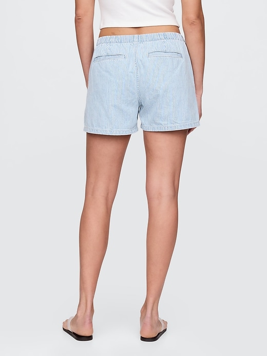 boxers en denim taille mi-haute facile