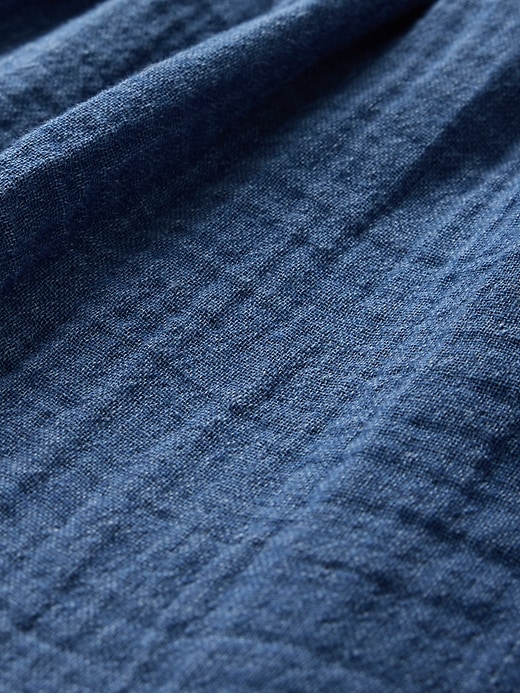 short en gaze de coton et denim facile à porter