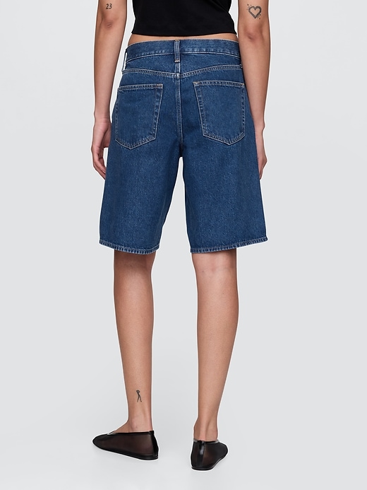 short en jean long taille mi-haute 11 pouces