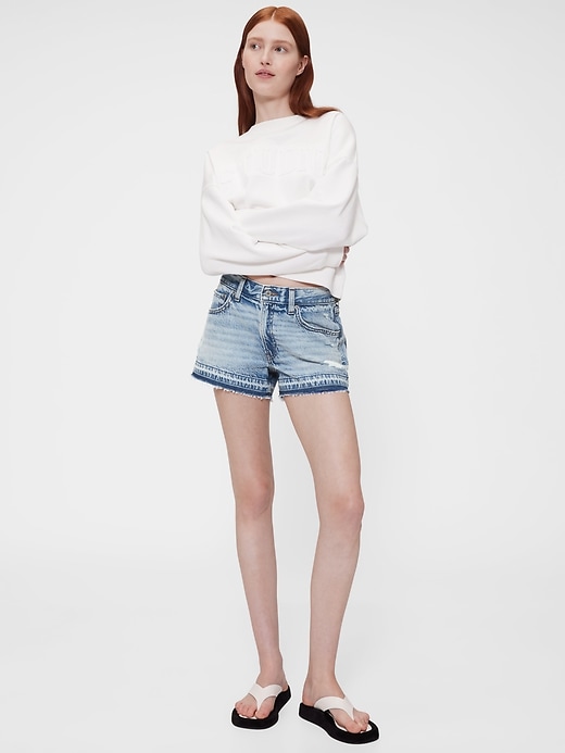 short en jean gapstudio taille basse stride