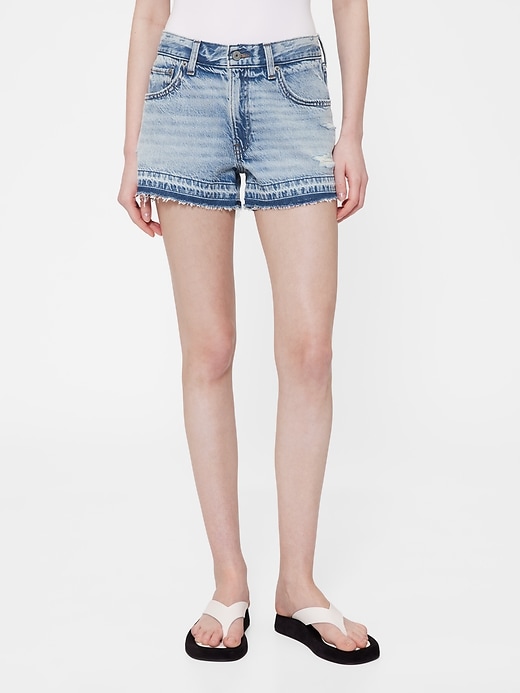 short en jean gapstudio taille basse stride