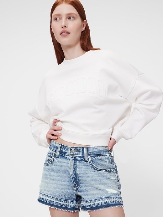 short en jean gapstudio taille basse stride