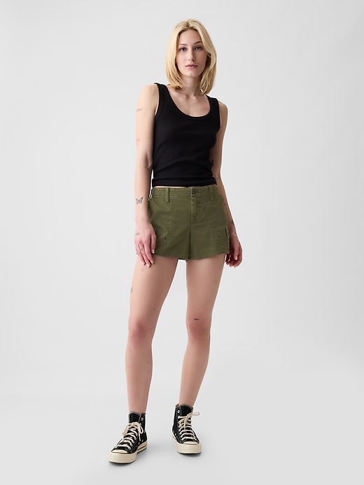 short cargo taille basse y2k 3