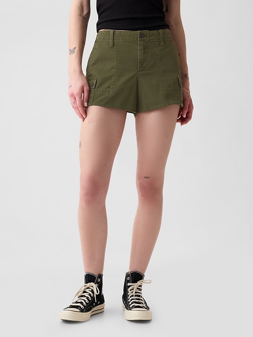 short cargo taille basse y2k 3