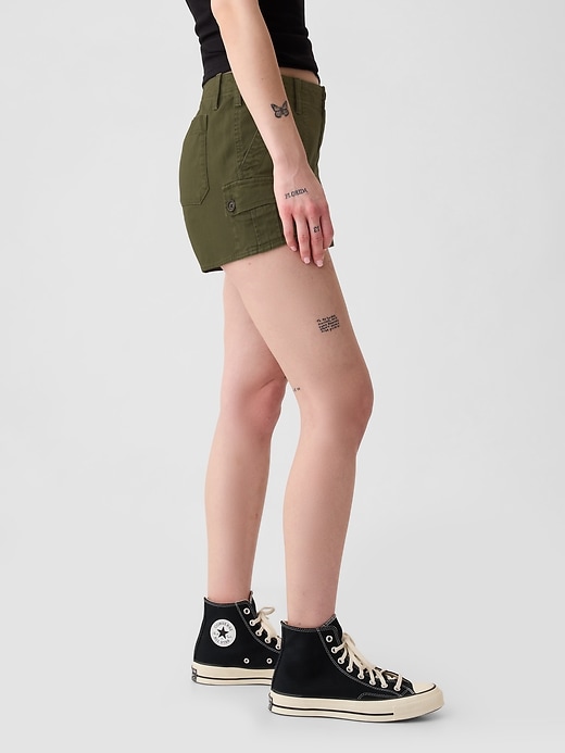 short cargo taille basse y2k 3