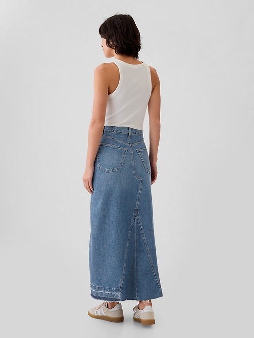 jupe longue en jean