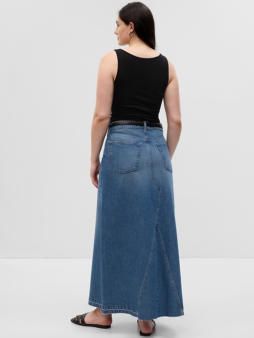 jupe longue en jean