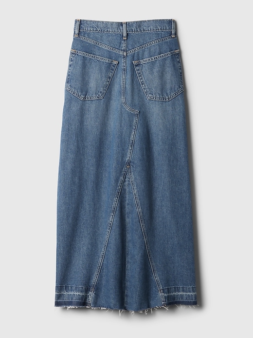 jupe longue en jean