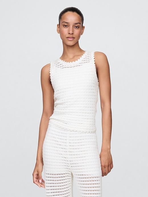 débardeur 100 coton crocheté