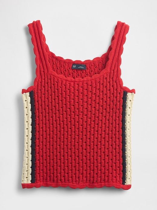 débardeur court en crochet 100 coton