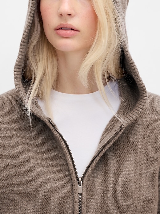 sweat à capuche zippé cashsoft