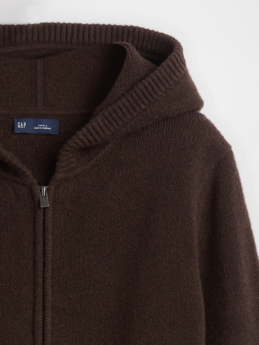 sweat à capuche zippé cashsoft