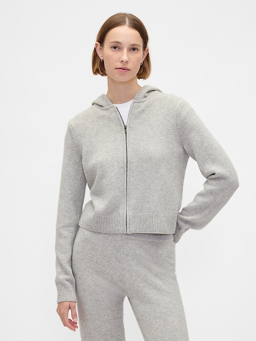 sweat à capuche zippé cashsoft