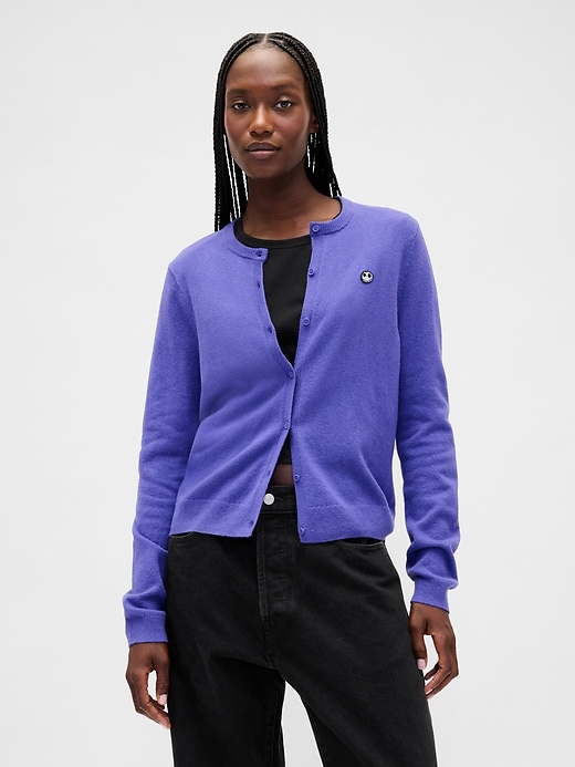 gilet cashsoft à tête de mort gap × disney lÉtrange noël de monsieur jack de tim burton