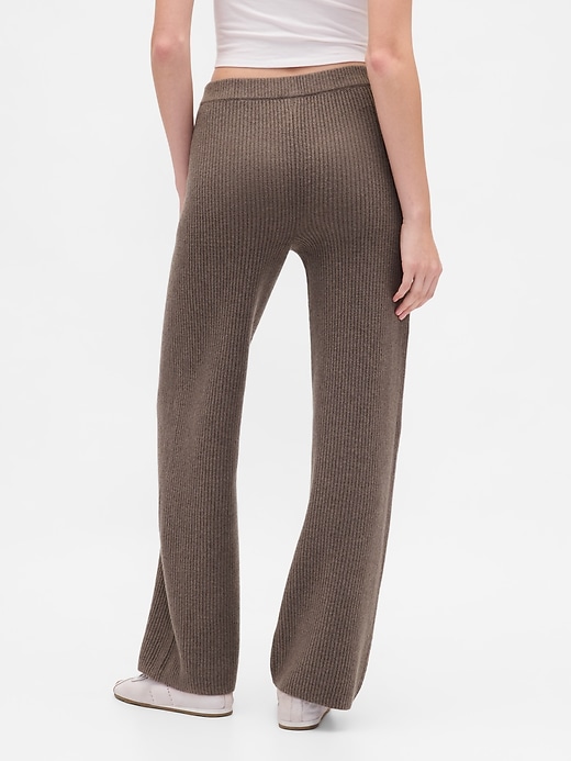 pantalon en maille cashsoft shaker-stitch