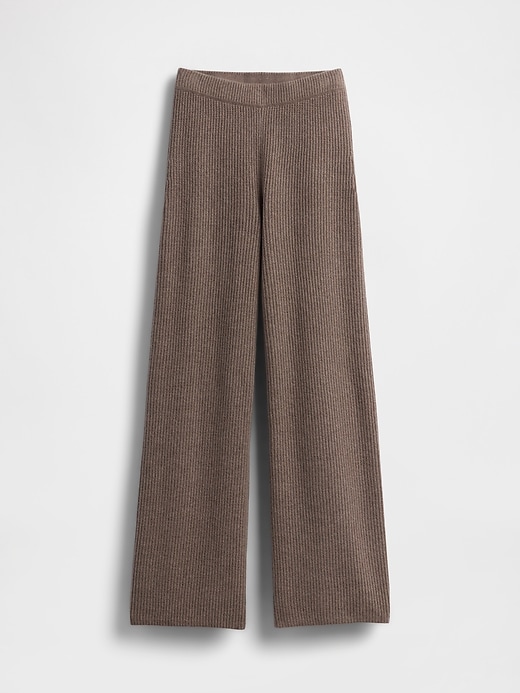 pantalon en maille cashsoft shaker-stitch