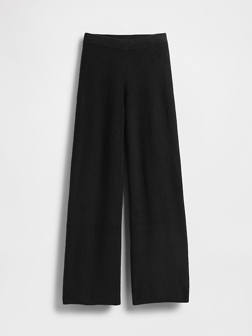 pantalon en maille cashsoft shaker-stitch