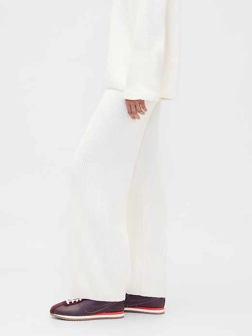 pantalon en maille cashsoft shaker-stitch