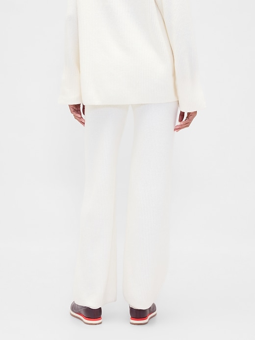 pantalon en maille cashsoft shaker-stitch