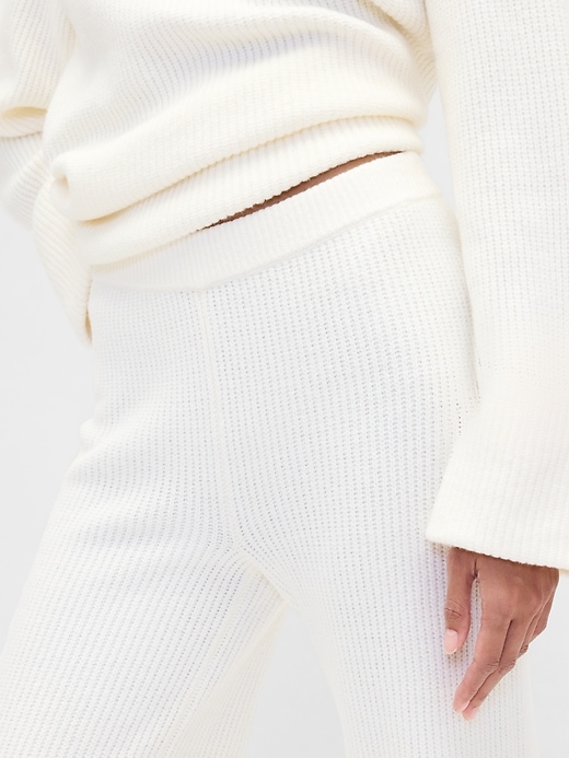 pantalon en maille cashsoft shaker-stitch