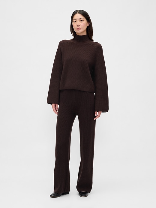 pantalon en maille cashsoft shaker-stitch