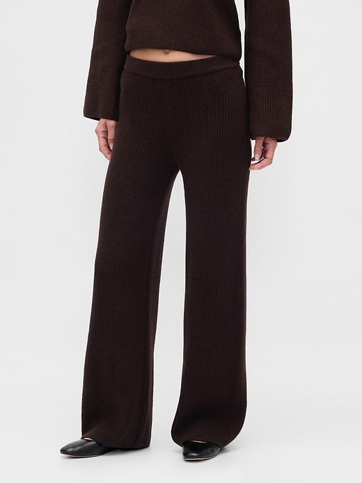pantalon en maille cashsoft shaker-stitch